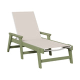 Berlin Gardens Mayhew Padded Sling Chaise Lounge with Arms