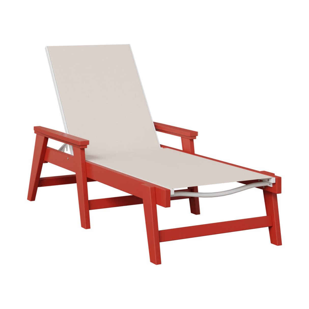 Berlin Gardens Mayhew Padded Sling Chaise Lounge with Arms