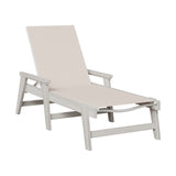 Berlin Gardens Mayhew Padded Sling Chaise Lounge with Arms