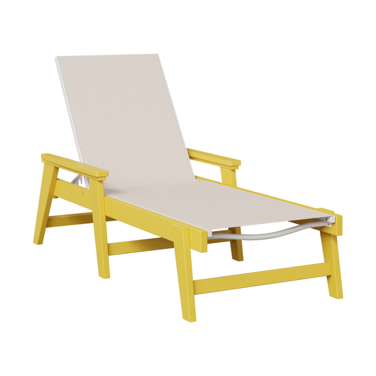 Berlin Gardens Mayhew Padded Sling Chaise Lounge with Arms
