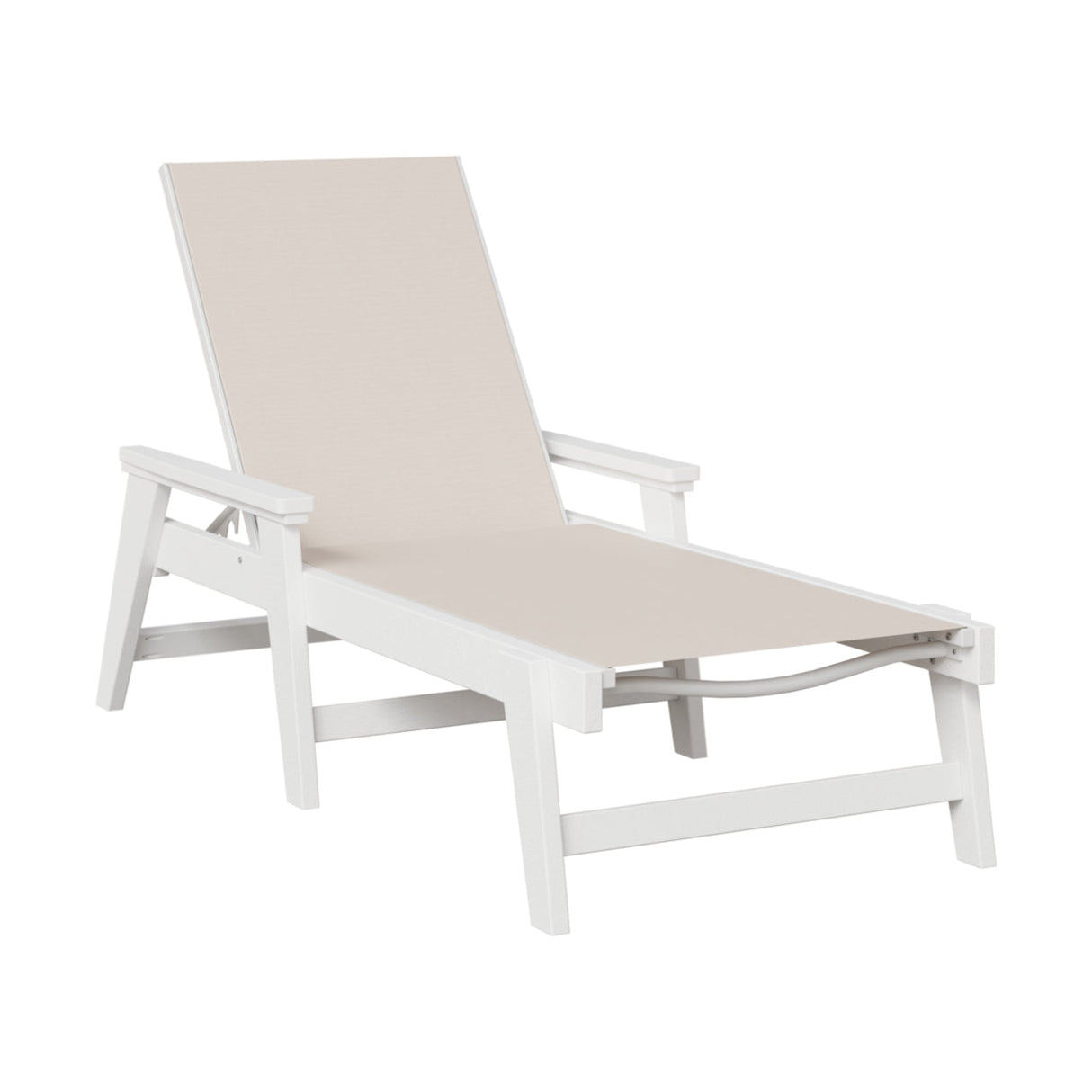 Berlin Gardens Mayhew Padded Sling Chaise Lounge with Arms