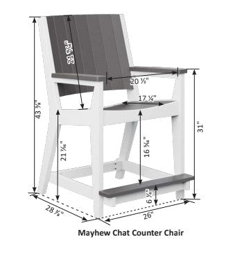Berlin Gardens Mayhew Chat Counter Chair
