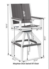 Berlin Gardens Mayhew Chat Swivel Bar XT Chair