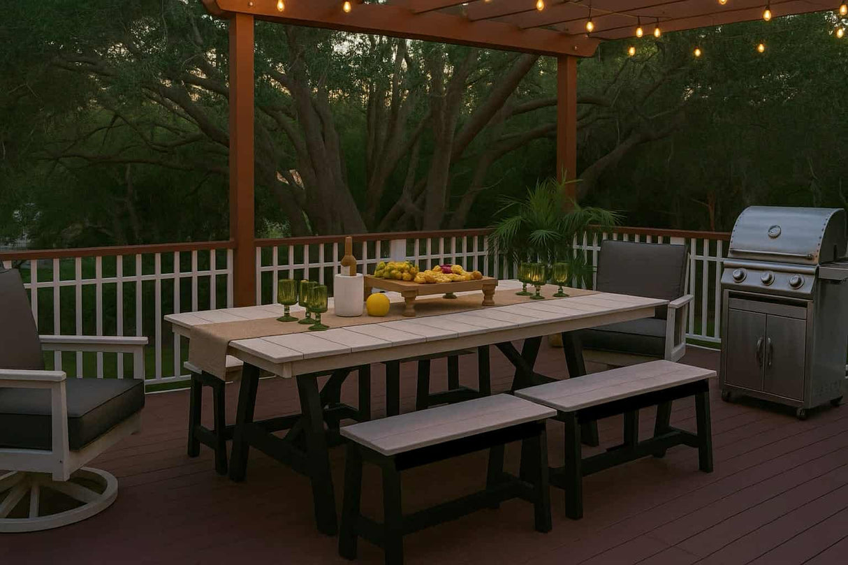 FREE Blaze Grill On Cart With Purchase Of Berlin Gardens 7 Piece Dining Set