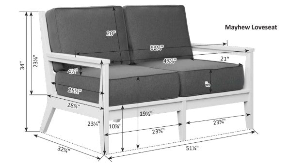 Berlin Gardens Mayhew Love Seat