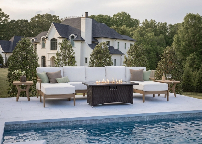 FREE Gas Firepit With Purchase Of Berlin Gardens 10 Piece Mayhew Deep Seating Collection