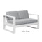 Berlin Gardens Nordic Loveseat