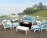 FREE Blaze Firepit With Purchase Of Seaside Casual 8 Piece Nantucket Deep Seating Set