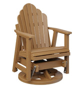 Berlin Gardens Cozi-Back Swivel Glider with Allochrome Brackets