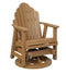 Berlin Gardens Cozi-Back Swivel Glider with Allochrome Brackets