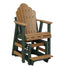 Berlin Gardens Cozi-Back Single Counter Glider with Allochrome Brackets
