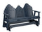 Berlin Gardens Cozi-Back Three Seat Glider w/Console Allochrome Brackets
