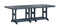 Berlin Gardens Garden Classic Standard Top 44" x 96" Rectangular Bar Table