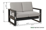 Berlin Gardens Nordic High Back Loveseat