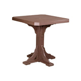 LuxCraft 41" Square Table - Dining Height