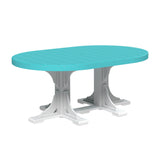 LuxCraft 4' x 6' Oval Table - Bar Height