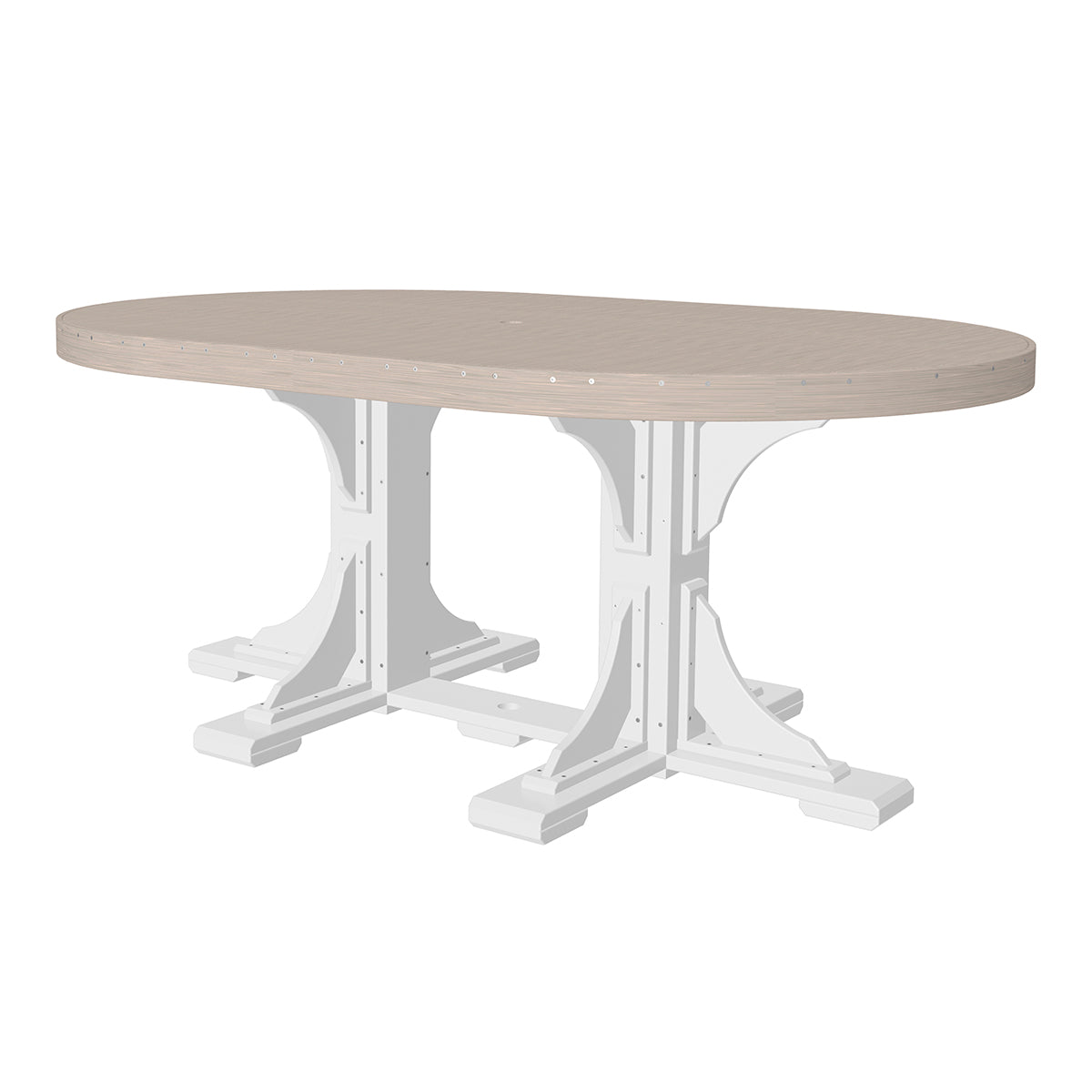 LuxCraft 4' x 6' Oval Table - Bar Height