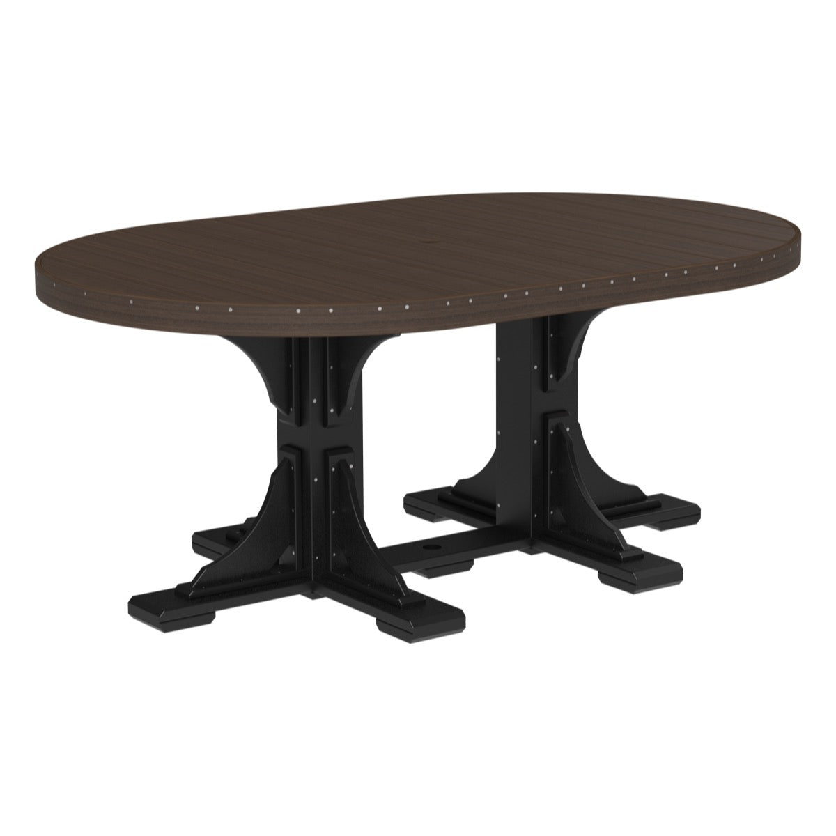 LuxCraft 4' x 6' Oval Table - Bar Height
