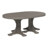 LuxCraft 4' x 6' Oval Table - Bar Height