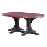 LuxCraft 4' x 6' Oval Table - Bar Height