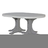 LuxCraft 4' x 6' Oval Table - Bar Height