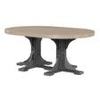 LuxCraft 4' x 6' Oval Table - Bar Height