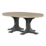 LuxCraft 4' x 6' Oval Table - Bar Height