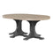 LuxCraft 4' x 6' Oval Table - Bar Height