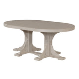 LuxCraft 4' x 6' Oval Table - Bar Height