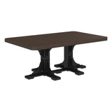 LuxCraft 4' x 6' Rectangular Table - Counter Height