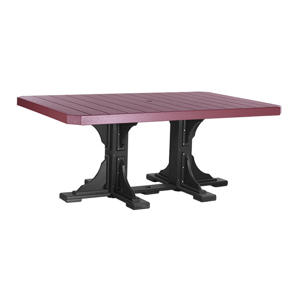 LuxCraft 4' x 6' Rectangular Table - Dining Height