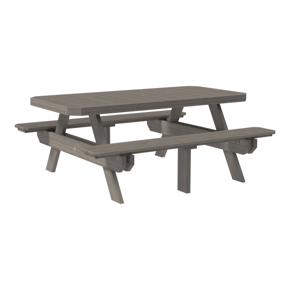 LuxCraft 6' Rectangular Picnic Table