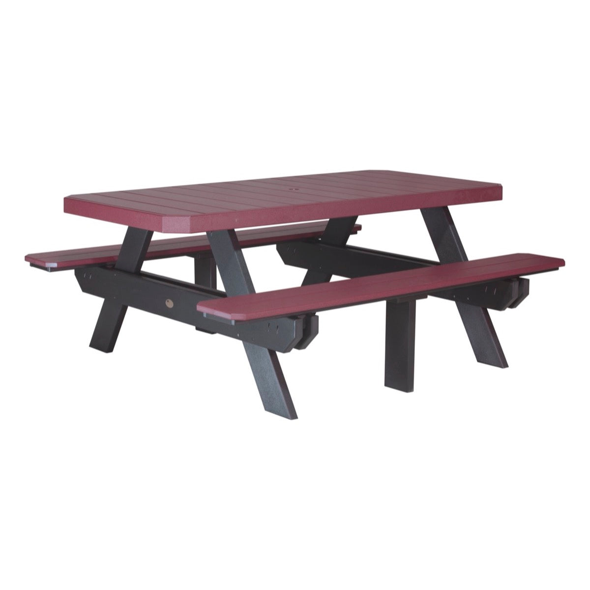 LuxCraft 6' Rectangular Picnic Table