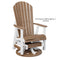 Berlin Gardens Comfo-Back Swivel Glider