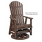 Berlin Gardens Comfo-Back Swivel Glider