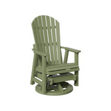 Berlin Gardens Comfo-Back Swivel Glider with Allochrome Brackets