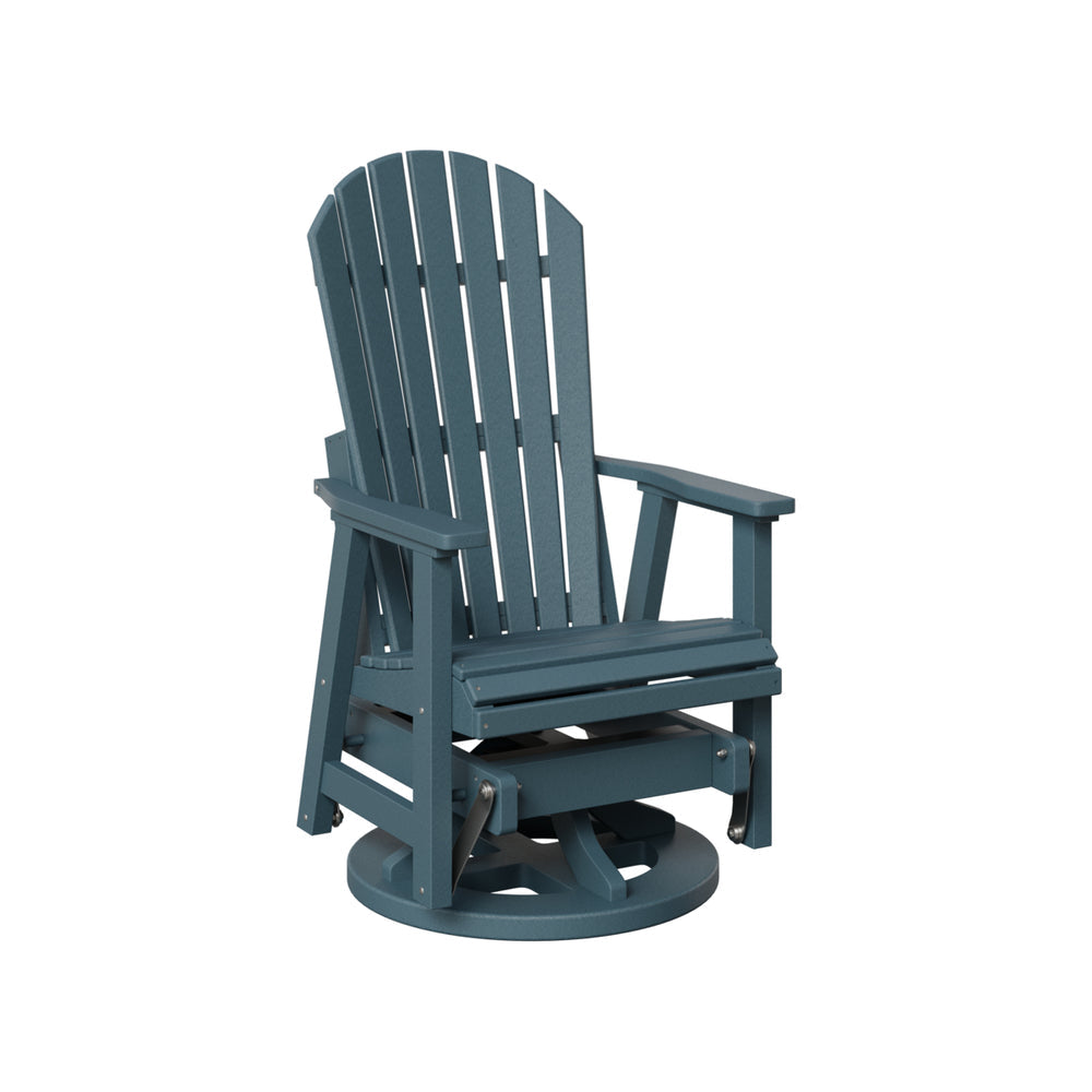 Berlin Gardens Comfo-Back Swivel Glider with Allochrome Brackets