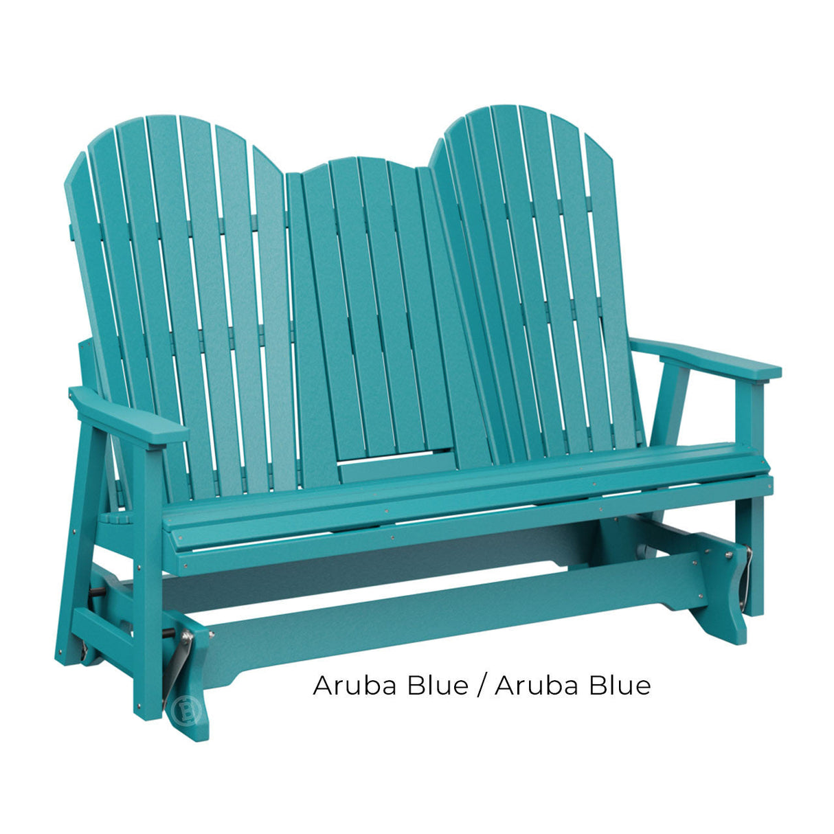 Berlin Gardens Comfo-Back Three Seat Glider w/Console