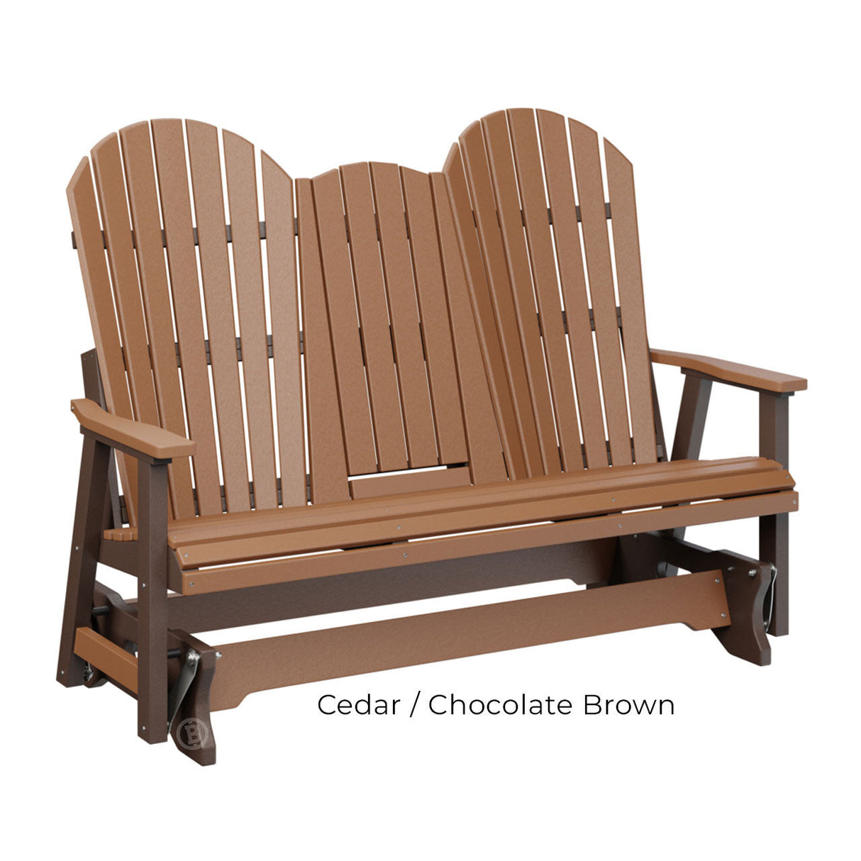 Berlin Gardens Comfo-Back Three Seat Glider w/Console