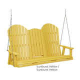 Berlin Gardens Comfo-Back Three Seat Swing w/Console (Stainless Chains)