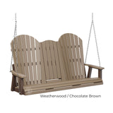 Berlin Gardens Comfo-Back Three Seat Swing w/Console (Stainless Chains)