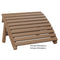 Berlin Gardens Folding Adirondack Footstool