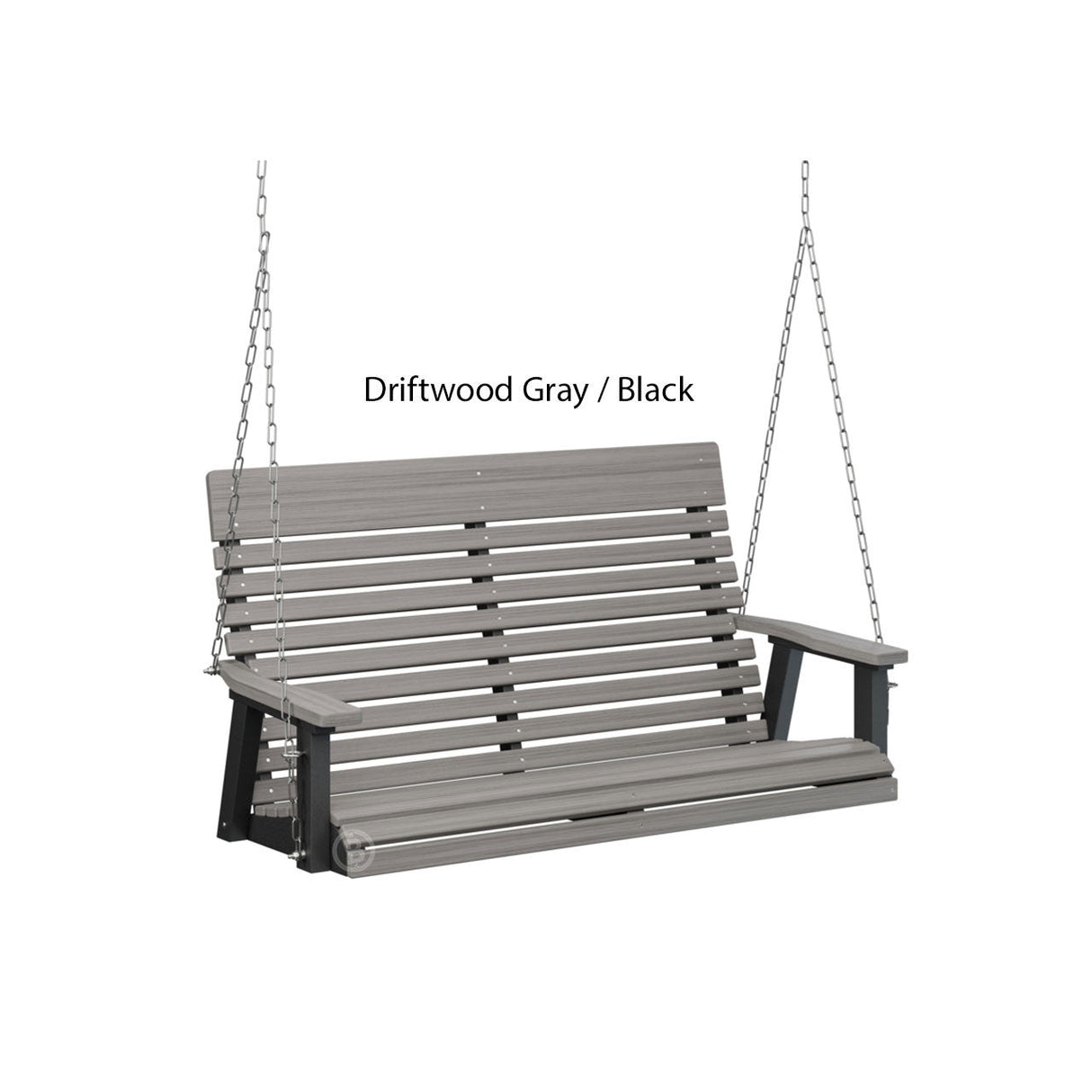 Berlin Gardens Casual-Back Double Swing (Zinc Chains)