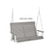 Berlin Gardens Casual-Back Double Swing (Zinc Chains)