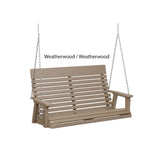 Berlin Gardens Casual-Back Double Swing (Zinc Chains)