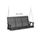 Berlin Gardens Casual-Back Three Seat Swing (Zinc Chains)