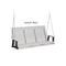 Berlin Gardens Casual-Back Three Seat Swing (Zinc Chains)