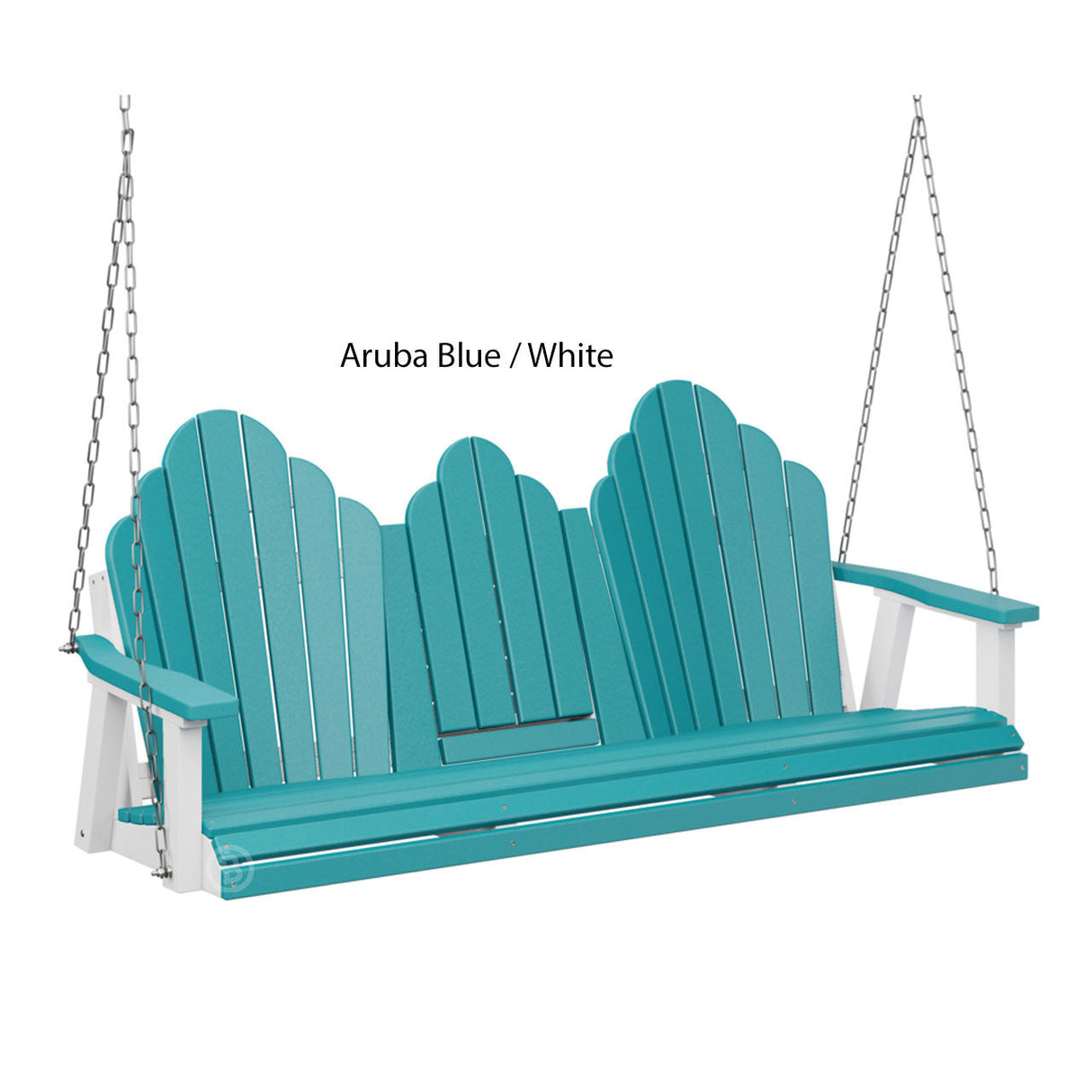 Berlin Gardens Cozi-Back Three Seat Swing w/Console (Stainless Chains)