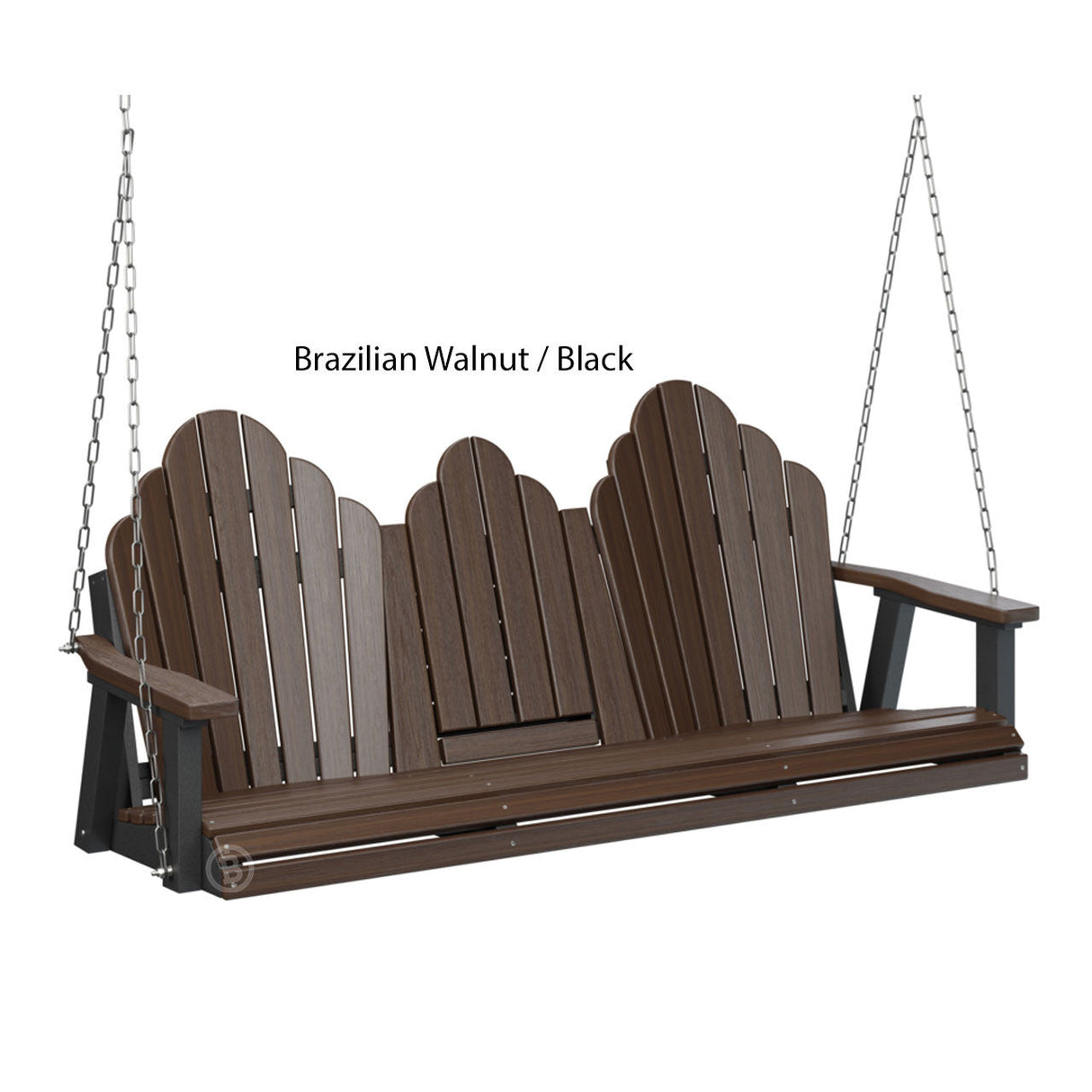 Berlin Gardens Cozi-Back Three Seat Swing w/Console (Stainless Chains)
