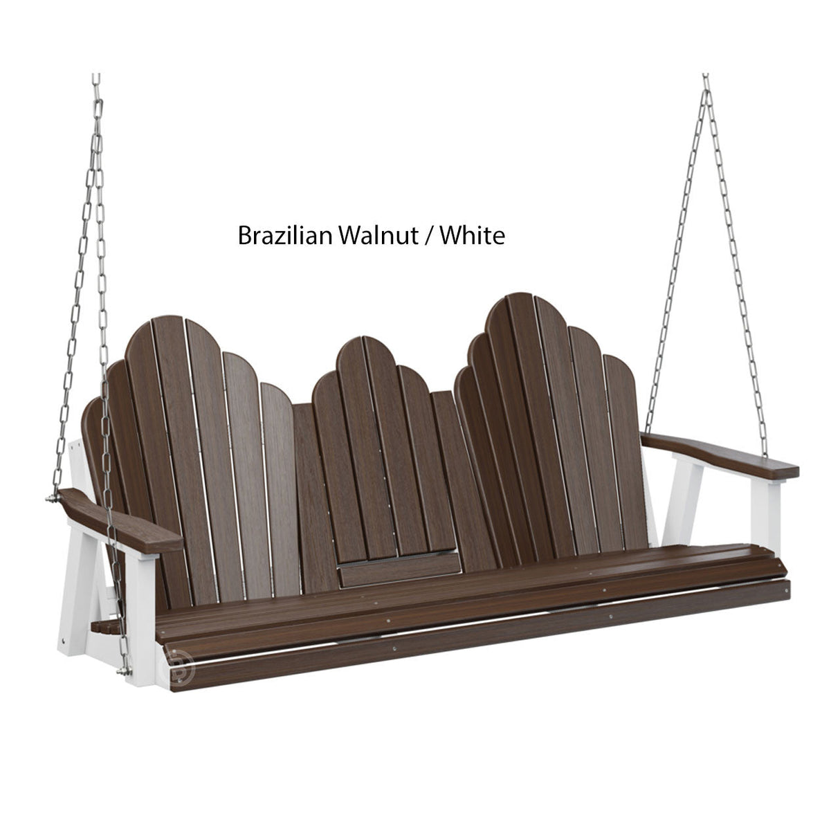 Berlin Gardens Cozi-Back Three Seat Swing w/Console (Stainless Chains)